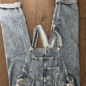 Free People Denim Overalls